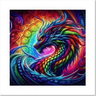 Psychedelic Dragon Posters and Art